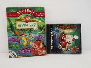 Lot Of 2 Disney Timon Pumbaa S Pc Games Hippo Hop Game Break Free Ship Ebay