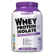 Bluebonnet Whey Protein Isolate Powder Original 2.2 lbs