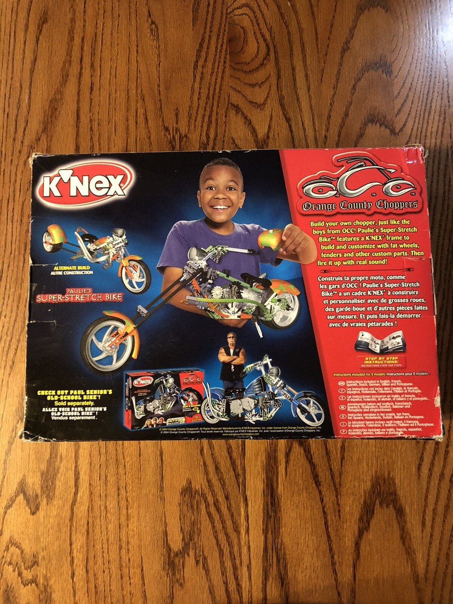 K'NEX Orange County Choppers Paulie's Super Stretch Bike BRAND NEW