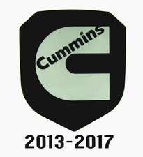 GRILLE EMBLEM fits DODGE RAM 2500 THRU 3500 CUMMINS 2013-2017 BLACK / SILVER C