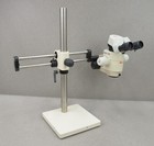 Leica MZ12 Binocular Stereo Zoom Microscope on Diagnostic Instruments Boom Stand