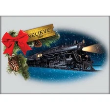 ATA-BOY THE POLAR EXPRESS TRAIN AND RIBBON MAGNET 2.5” X 3.5” NEW