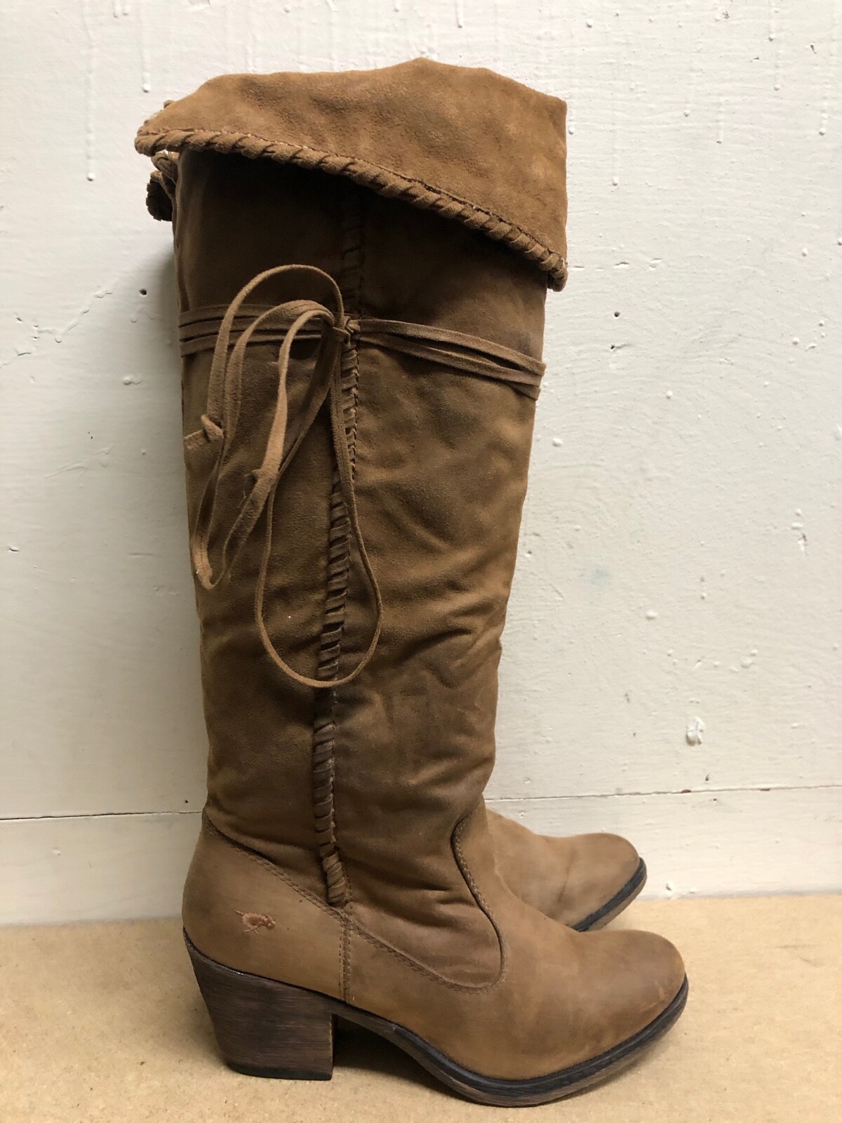Rocket Dog women Brown faux Suede Knee 