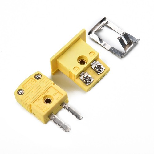 1 Set K Type Thermocouple Miniature Socket & Panel Mount Alloy Plug Connector - Picture 4 of 18