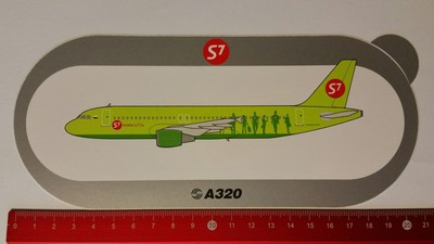 Aufkleber/Sticker: Airbus A320 / S7 (100417103)