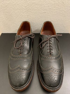 Allen Edmonds McTavish Oxford Shoes Mens 9.5 D Black Leather Lace Up Made In USA ALLEN EDMONDS McTavish Size 9.5 Black Leather Oxford Lace Up  main image 2