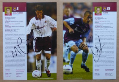 超レア A・ファーディナンドWest Hamユース時代サイン'02年6日20日 2002-03 West Ham Signed Legend Profile Pages - Individually Priced