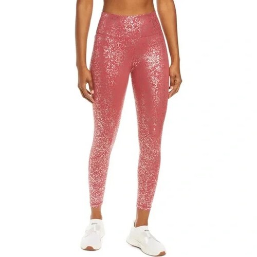 Sweaty Betty Goddess 7/8 Workout Red Terrazzo Foil Print Leggings NWT | eBay