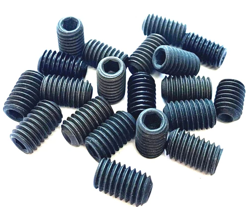 3/8-16 CUP POINT SET SCREWS BLACK ALLOY STEEL 20 PCS 5/16 3/8 1/2 5/8 or 3/4 L