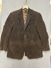 Ralph Lauren Macy's Men's Store Label Brown Corduroy 2-Button Blazer Jacket 42L