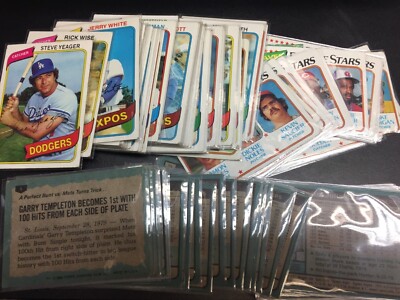 1980 Topps MLB Baseball Card - You Pick #501 ~ #726 ($2 Minimum Order Required)