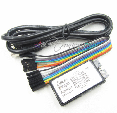 USB Logic Analyzer Device Set USB Cable 24MHz 8CH 24MHz für ARM FPGA ASS