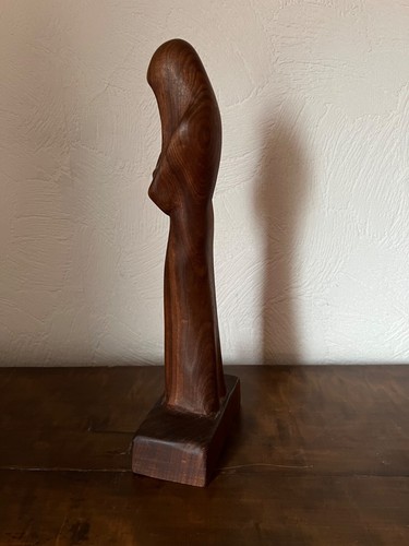 Holzskulptur,Kunstwerk Holz ,Frau mit Kopftuch,Madonna,ect. - Bild 5 von 7