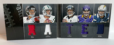 2012 Playbook Matt Ryan Joe Flacco Rivers Sanchez Book Game Used Jersey 55/99