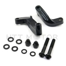 Black Mirror Relocation Extension Adapter Fit Harley Davidson Motorcycle Us New Black Mirror Relocation Extension Adapter Fit Harley Davidson Motorcycle Us New