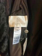 Ladies Jaques Vert Winter Coat Size Large Reversible One Side Fur Warm Bea