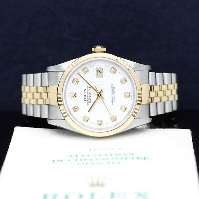 Rolex Datejust Stahl/Gold Automatik Ref:16233 mit Rolex Box & Papiere von 1997