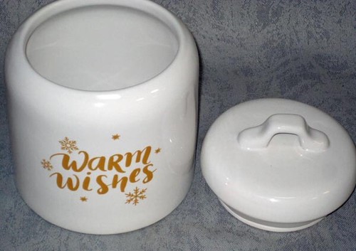 Winter Weihnachten Keksdose Loblolly Pines Warme Wünsche mit Deckel Gold Neu in Box - Bild 6 von 8