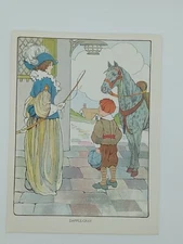 Vintage Mother Goose Art Print "Dapple-gray"