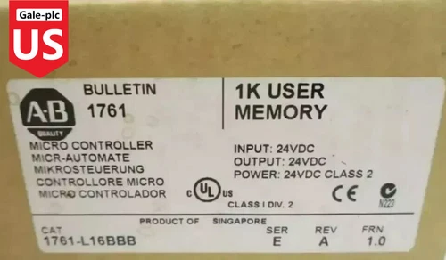 New Factory Sealed Allen-Bradley 1761-L16BBB MicroLogix 1000 16 Point Controller