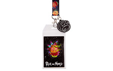 Rick and Morty ID Lanyard with Charm  Detachable Badge Holder School Work