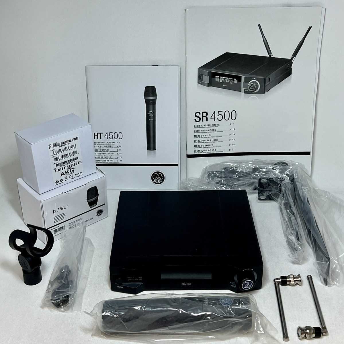 AKG WMS4500 WMS 4500 D7 Band Reference Wireless Handheld Pro