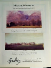 MICHAEL WORKMAN / DIANA REINEKE ART PIECES ORIG VTG 1999 ADVERTISEMENT,