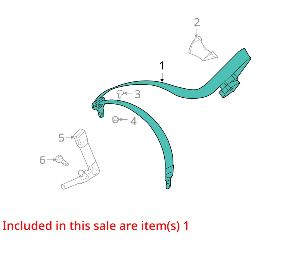 Seat Belt Front Bucket Driver Retractor Fits 03-08 BMW Z4 3622699 — 第 3/4 张图片