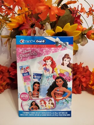 Crest Oral B ~   Disney Princess Electric Toothbrush Set W/ Case ~ READ DETAILS