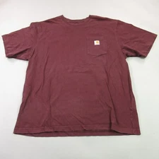 Carhartt Shirt Mens XL Short Sleeve Crew Neck Pocket Outdoors Loose Fit