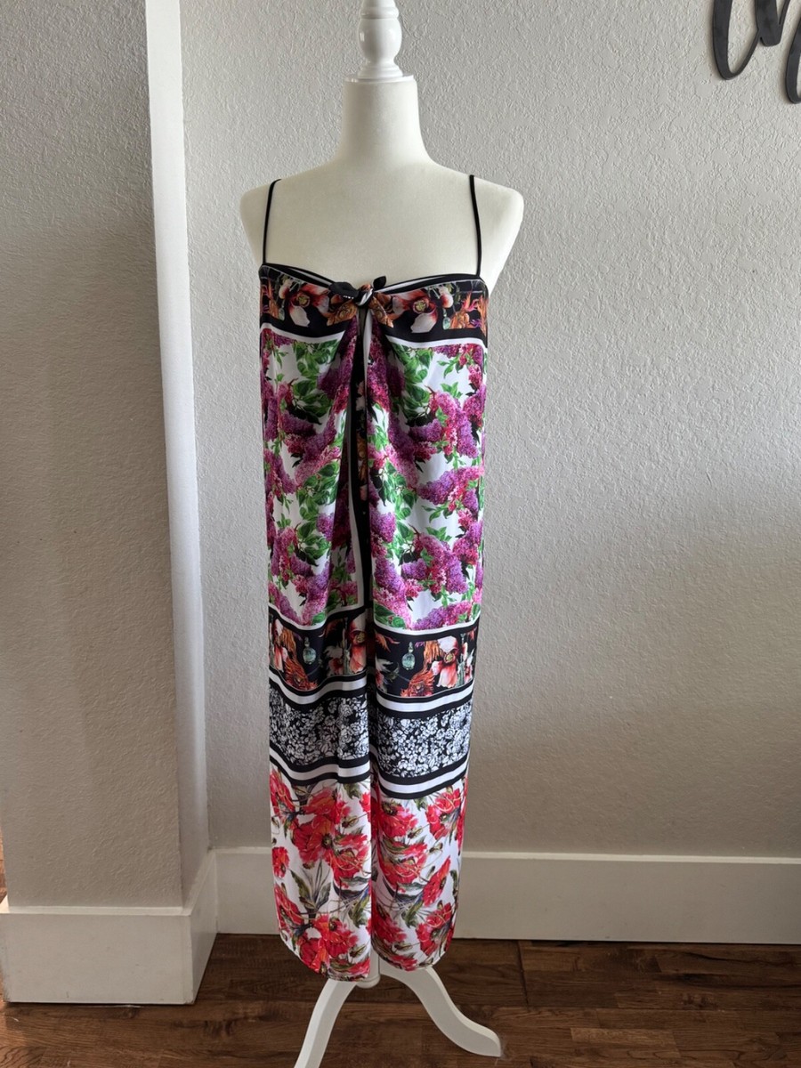 ミミ New Clover Canyon Floral Garden Multicolor Scarf Dress Tank