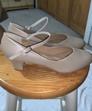 SoDanca CINDY CH60 character shoes Tan With Leather soles 1.5  Heel Ankle Strap