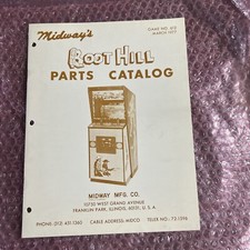 Original Boot Hill, Midway, 1977 Parts Catalo...