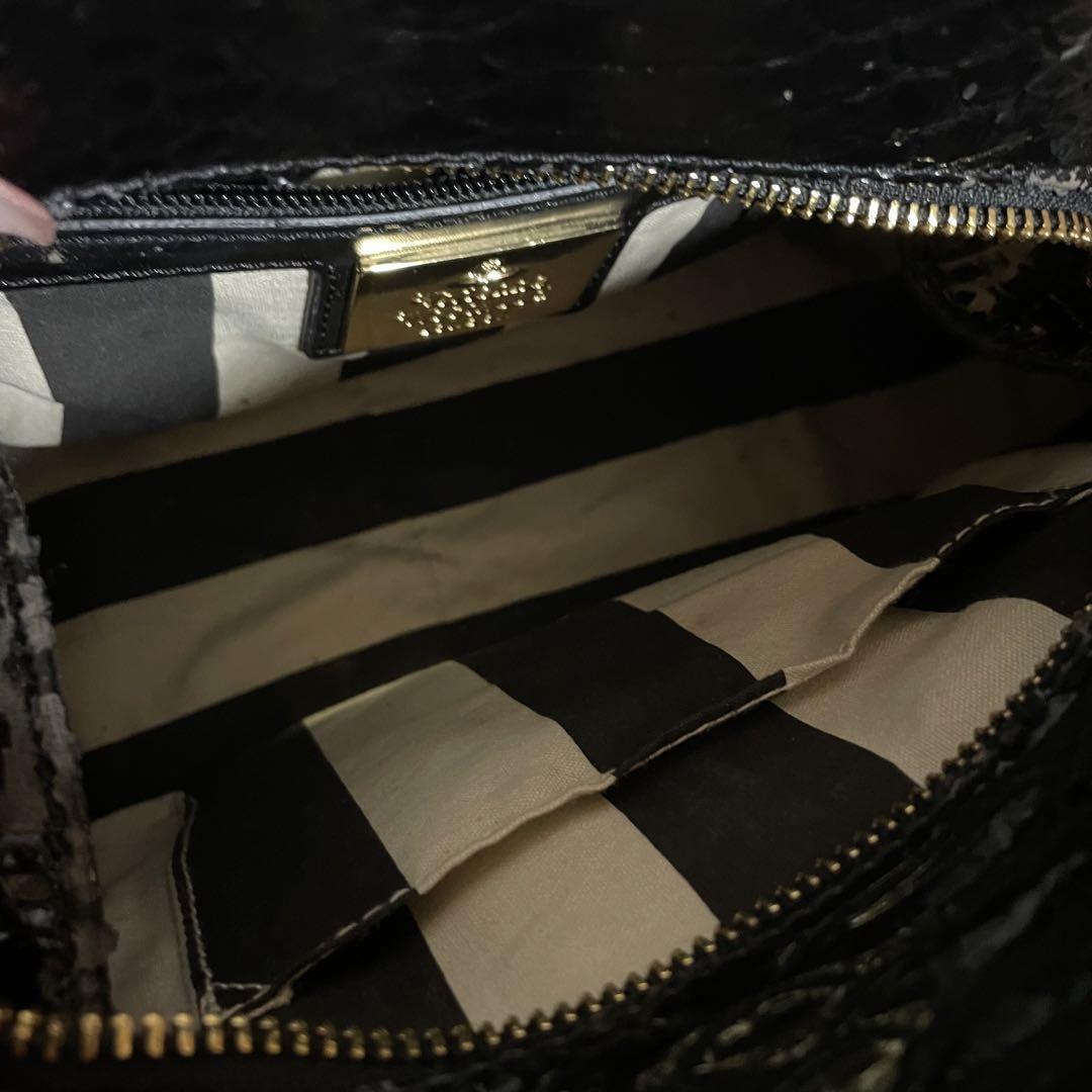 【Vivienne Westwood】CANVASトートバッグS アジア限定】CANVAS トートバッグM(ブラック)（レディース
