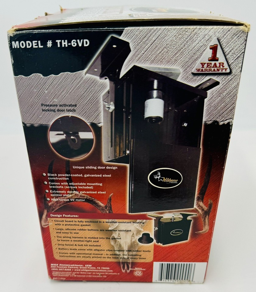 Wildgame Innovations TH-6VA Unità Di Controllo Alimentatore Analogico Per Caccia