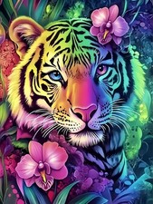 Tiger Diamond Art Kits for Adults, 5D Diamond Painting for Adult Beginners, DIY