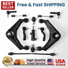 13pc Front Upper Control Arms Ball Joint Tie Rod Kit for Silverado GMC Sierra