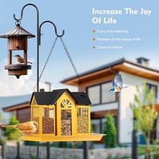 Sheperds Hooks for Outdoor Adjustable Pole Bird Feeder Hangers,Weddings Decor 1m