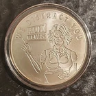 1 OZ .999 PURE SILVER SHIELD WE DISTRACT YOU V2 BU ROUND COIN BULLION POP SERIES