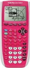 Texas Instrument 84 Plus Silver Edition graphing Calculator Full Pink
