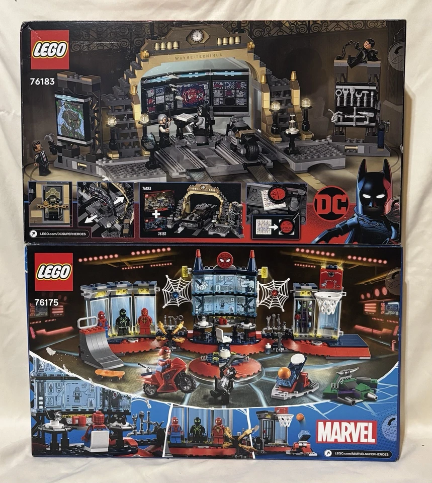 LEGO 76175 Attack on the Spider Lair | 76183 Batcave: The Riddler Faceoff | New! - Image 2 of 4