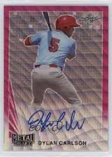2020 Leaf Metal Draft 1990 Leaf Pink Wave 6/10 Dylan Carlson #LA-DC1 Auto o7m
