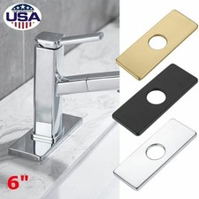 6" Faucet Plate Hole Tap Cover Deck Plate Stainless Steel Bathroom Kitchen Sink