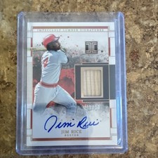 Panini 2025 Impeccable Lumber Signatures Jim Rice Red Sox Auto Relic /10