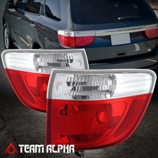 Fits 11-13 Dodge Durango Pair Oe Style Red Lens Rear Outer Tail Brake Light Lamp