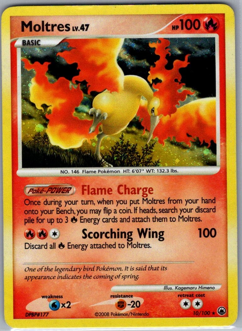 Moltres 10/100 Holo Majestic Dawn - Pokemon Card - LP