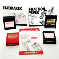 Vintage Atari 400/800 Cartridges 4 Game Lot With 3 Manuals Untested