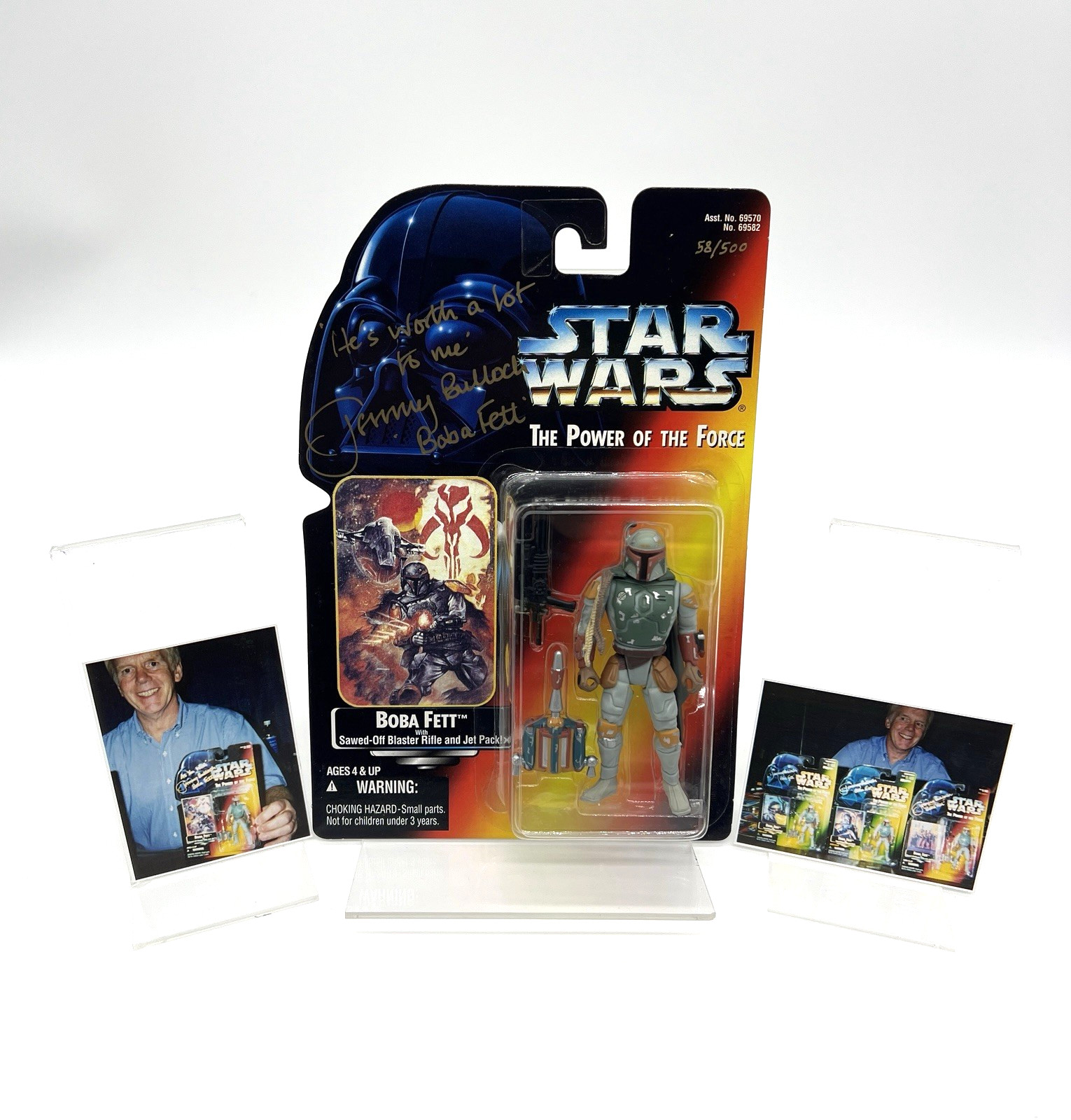 Boba Fett Star Wars POTF Jermey Bolloch Signed 58/500 Kansas