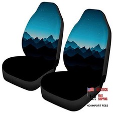 Mountain Car Bucket Seat Covers Front Seat Protector Floral Pattern D