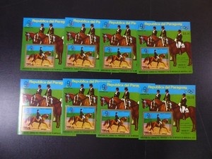 Paraguay 1976, 8x Blocco "Cavalli/Olimpiadi", **/MNH, Bl.290, ME 240,-